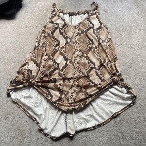 Flowy Snakeskin Tank top